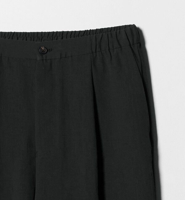 UNITED ARROWS「＜District＞ポリエステルタッサー 1プリーツ ワイド イージーパンツ」|チノ|