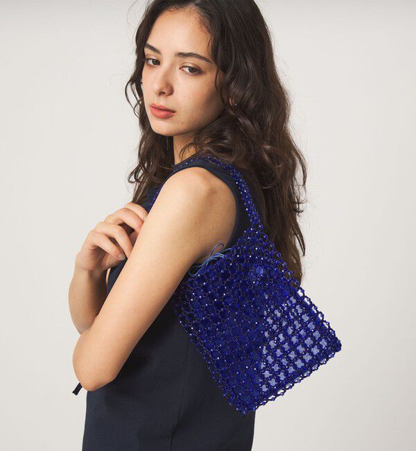 UNITED ARROWS green label relaxing「＜ANAN'S＞ビーズバッグ」|ハンドバッグ|COBALT