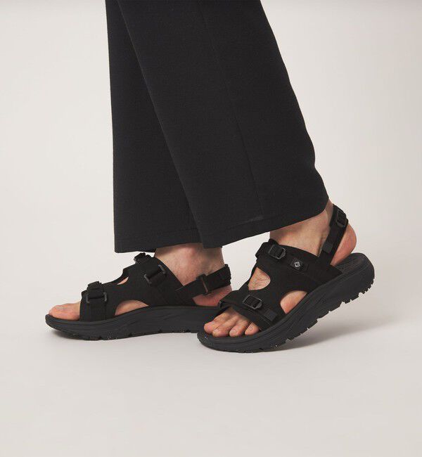 UNITED ARROWS green label relaxing「＜rig＞kuruka 2.0 サンダル」|サンダル|BLACK