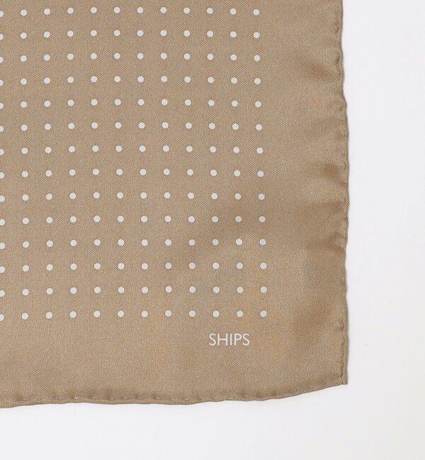SHIPS「SHIPS: シルク チーフ ドット/コモン」|バンダナ・スカーフ|
