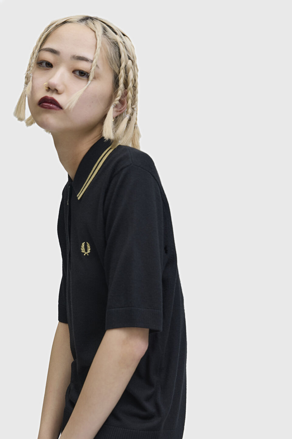 FRED PERRY 「Tipped Knitted Shirt／ティップラインニットポロシャツ」|ポロシャツ|