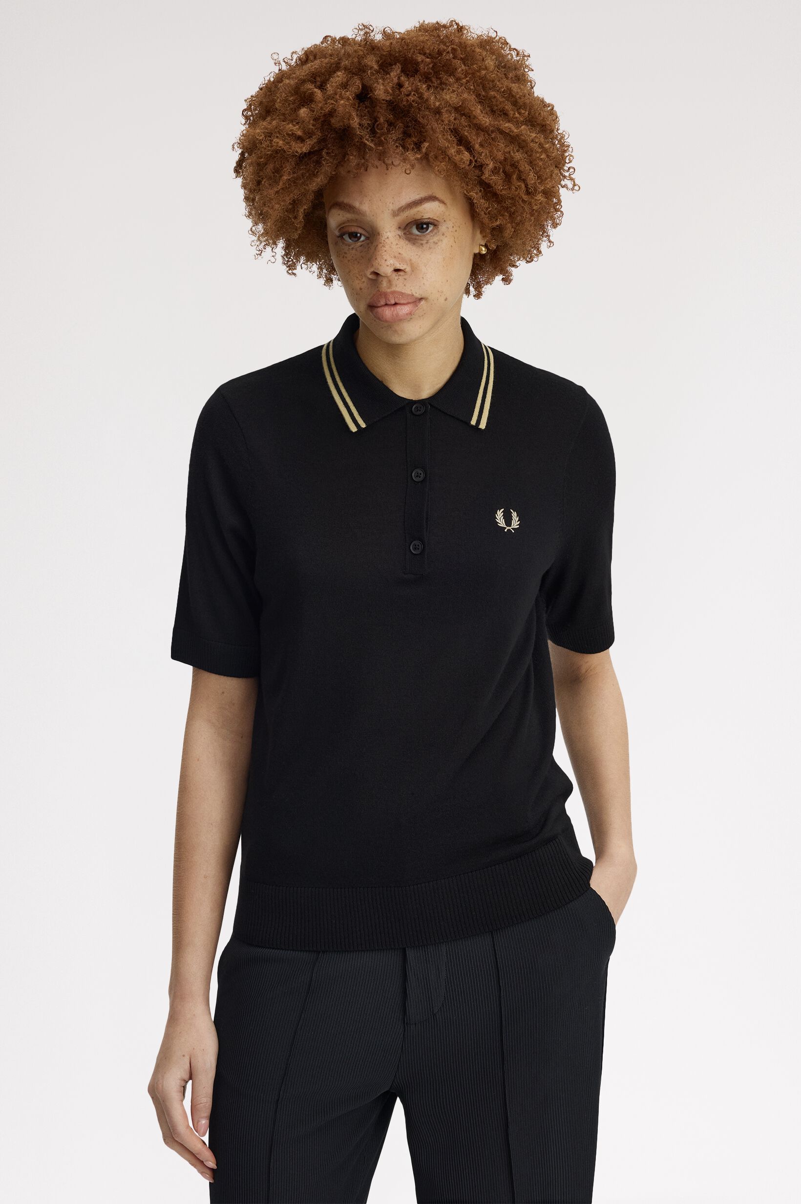 FRED PERRY 「Tipped Knitted Shirt／ティップラインニットポロシャツ」|ポロシャツ|