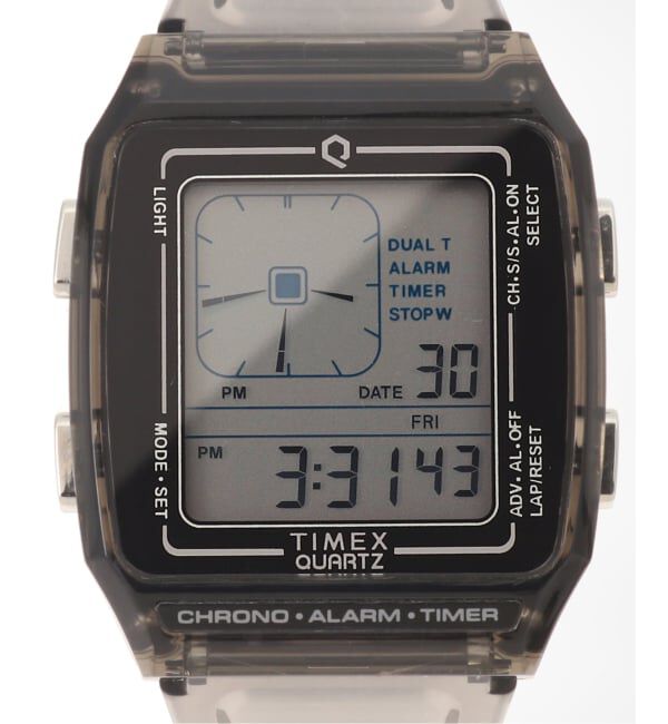 HIROB「TIMEX Q LCA x-tw2w45000 Black トランスパレント」|腕時計|