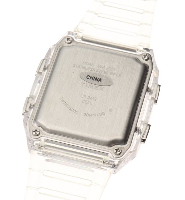 HIROB「TIMEX Q LCA x-tw2w45200 Clear トランスパレント」|腕時計|