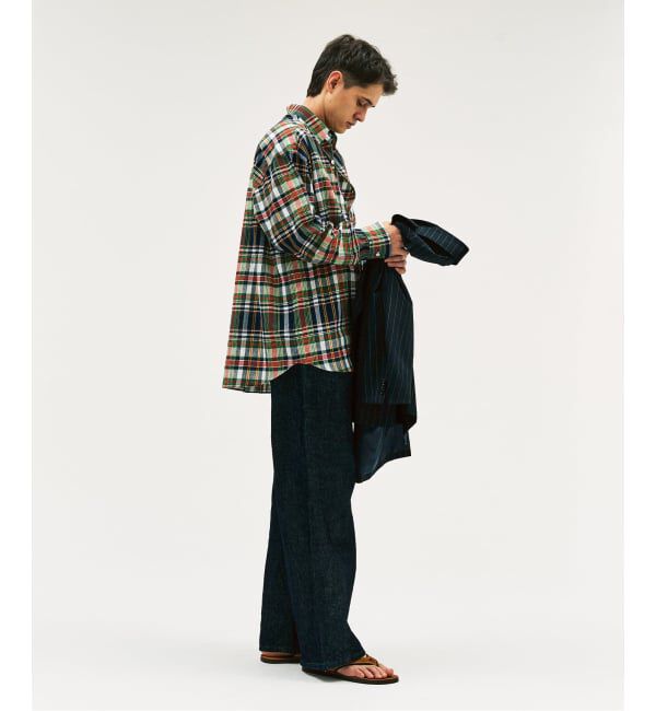 417 EDIFICE「【MOONLIGHT CLOTHING】BIG B.D Madrasシャツ」|シャツ・ブラウス|