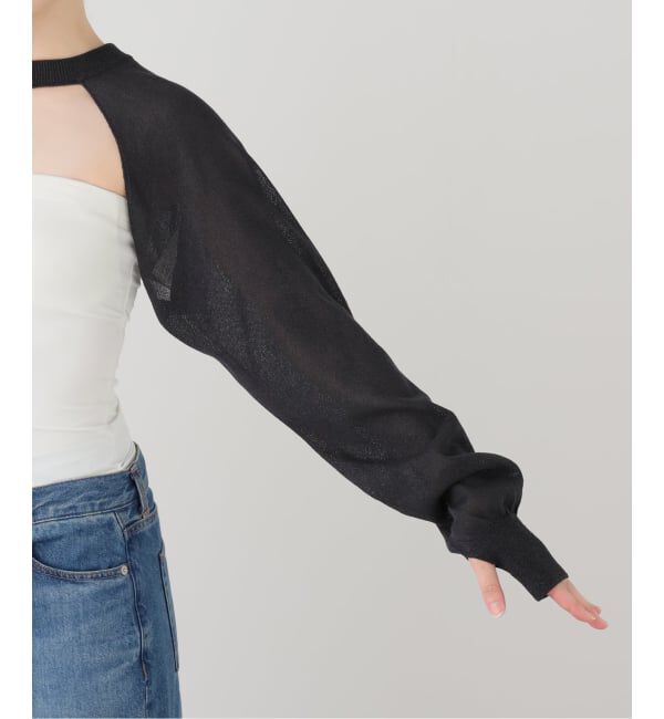 FRAMeWORK「JANE SMITH/ジェーンスミス 12G SLEEVE SHORT KNIT」|ニット・セーター|