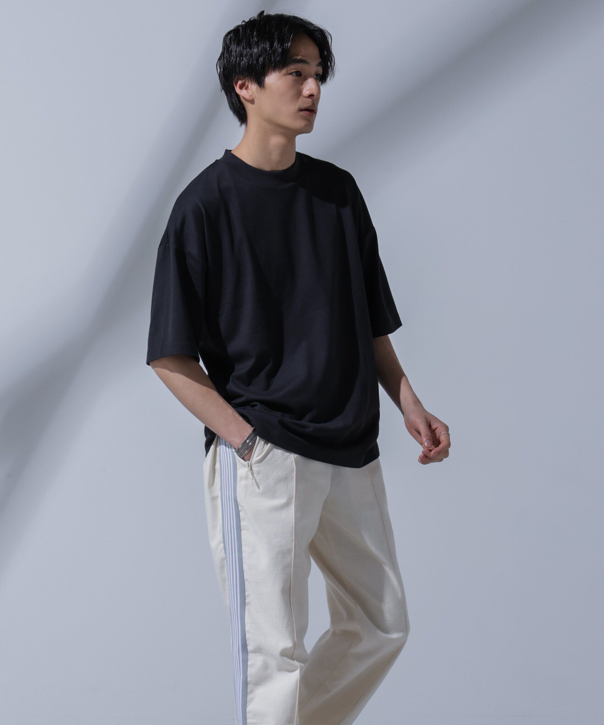 nano･universe「Anti Soaked(R)汗染み防止 クルーネックビッグT」|Tシャツ・カットソー|