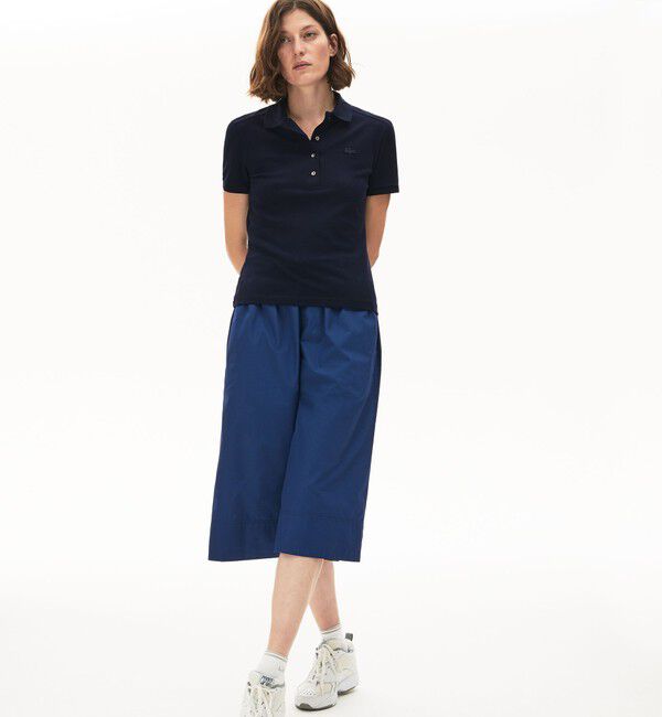 LACOSTE「スリムフィット ストレッチコットンピケポロシャツ（半袖）」|ポロシャツ|