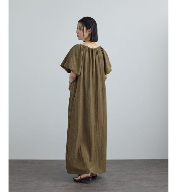 SALON adam et rope'「【WEB限定】2WAYリネンブレンドエンブロイダリーワンピース」|ワンピース|