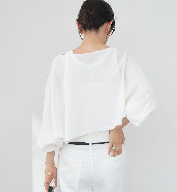  「予約【A・MONN】【セット着用可】cropped KNIT」|ニット・セーター|