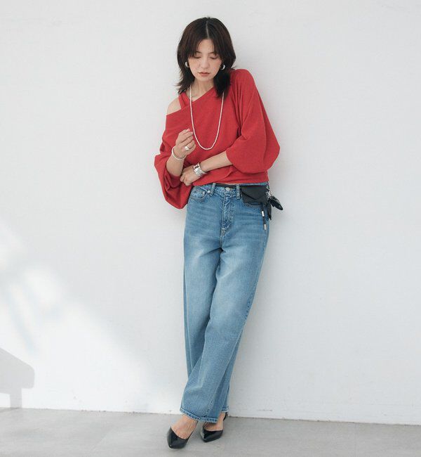  「予約【A・MONN】【セット着用可】cropped KNIT」|ニット・セーター|