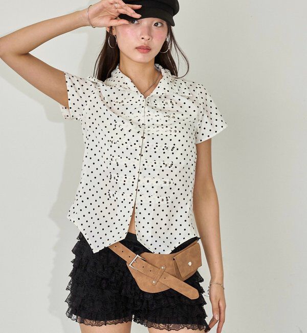  「【WEB限定】ナポレオンコンパクト半袖シャツ」|シャツ・ブラウス|
