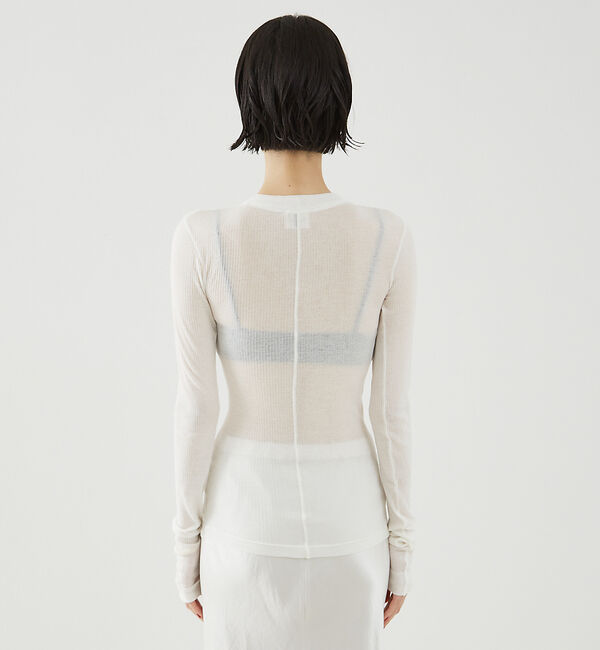 The Store by C' 「【NINETY PERCENT】ANIS SOFT RIB LONG SLEEV」|Tシャツ・カットソー|