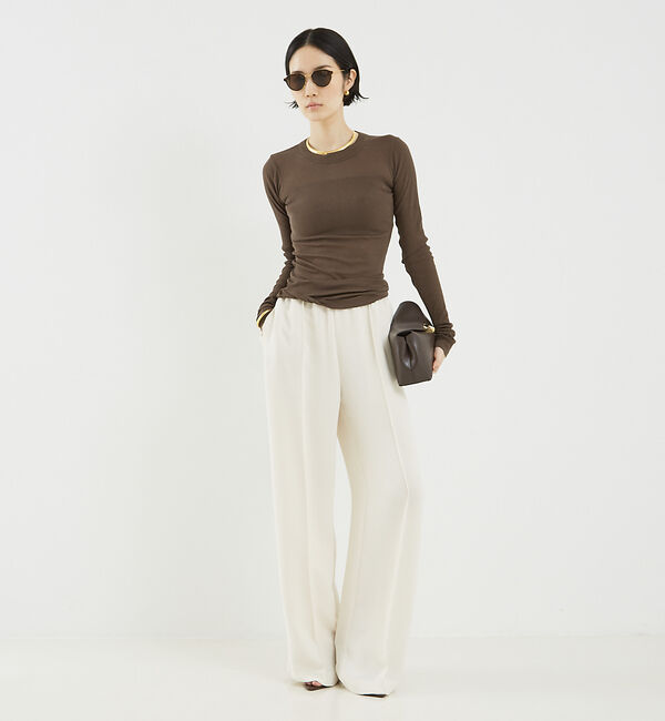 The Store by C' 「【NINETY PERCENT】ANIS SOFT RIB LONG SLEEV」|Tシャツ・カットソー|