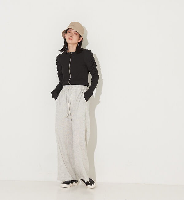 NOMINE「【前後着用可】2WAY配色メロウシャーリングロンT」|Tシャツ・カットソー|