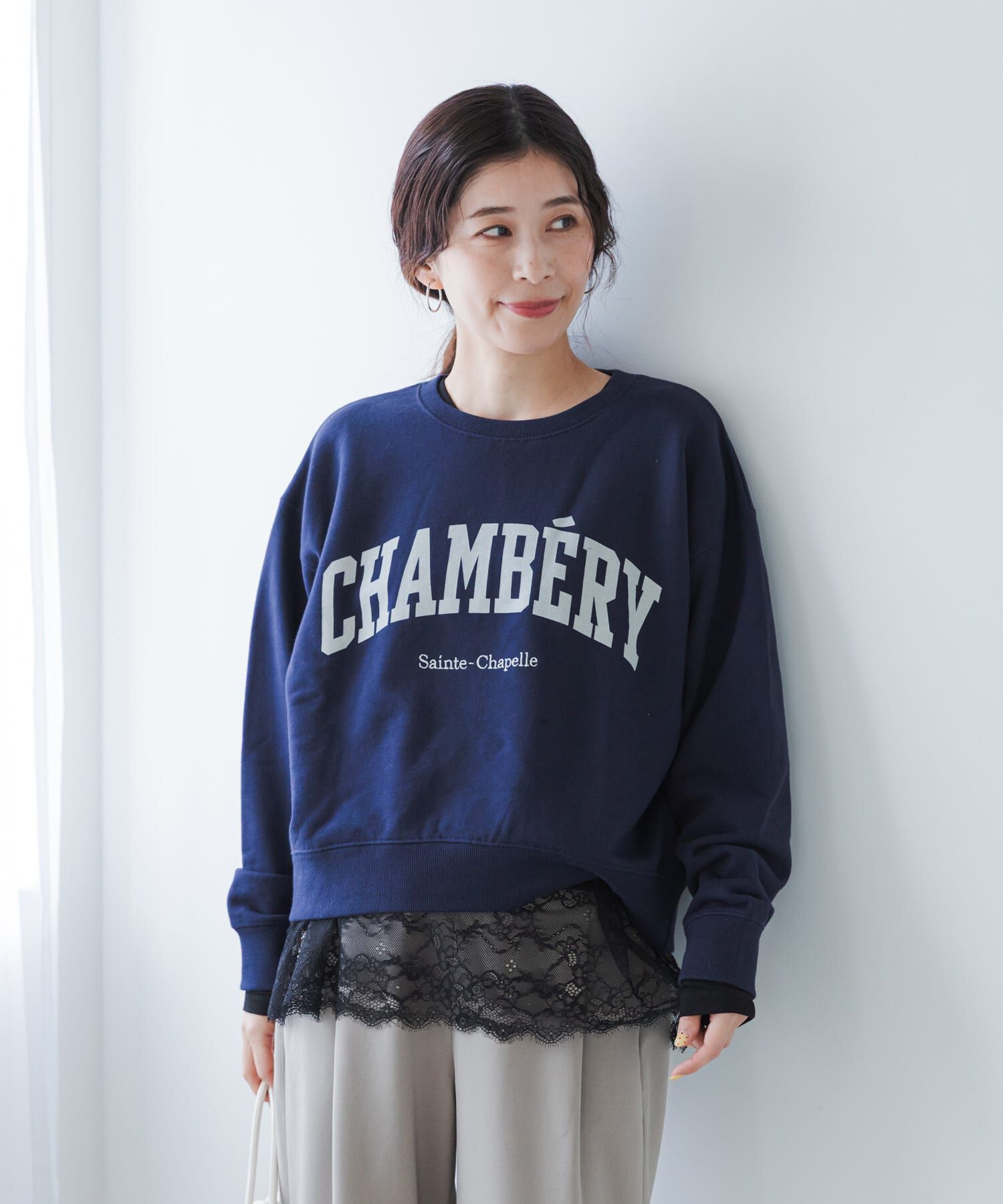 URBAN RESEARCH DOORS「レースドッキングカットソー」|Tシャツ・カットソー|