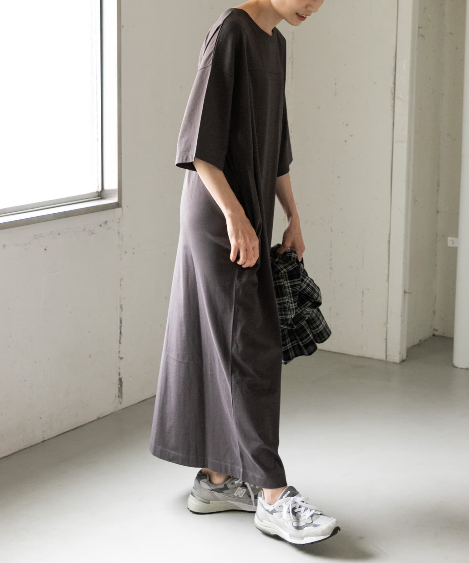 URBAN RESEARCH DOORS「FORK&SPOON　サイドスリットワンピース」|ワンピース|