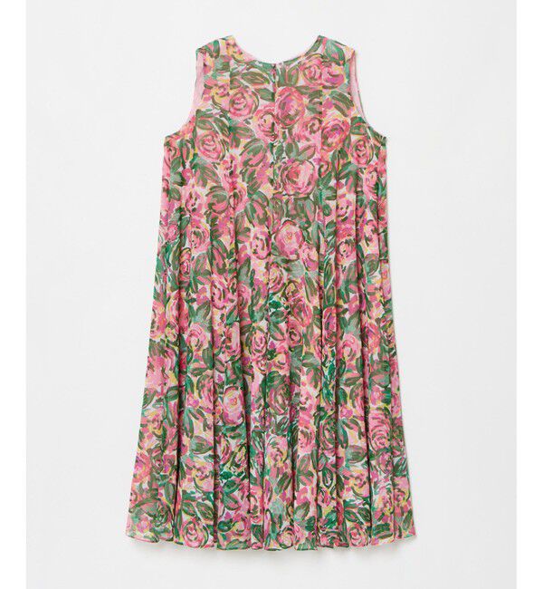 LOULOU WILLOUGHBY「【LOULOU WILLOUGHBY】SPRINTEXフラワープリントノースリワンピース」|ワンピース|