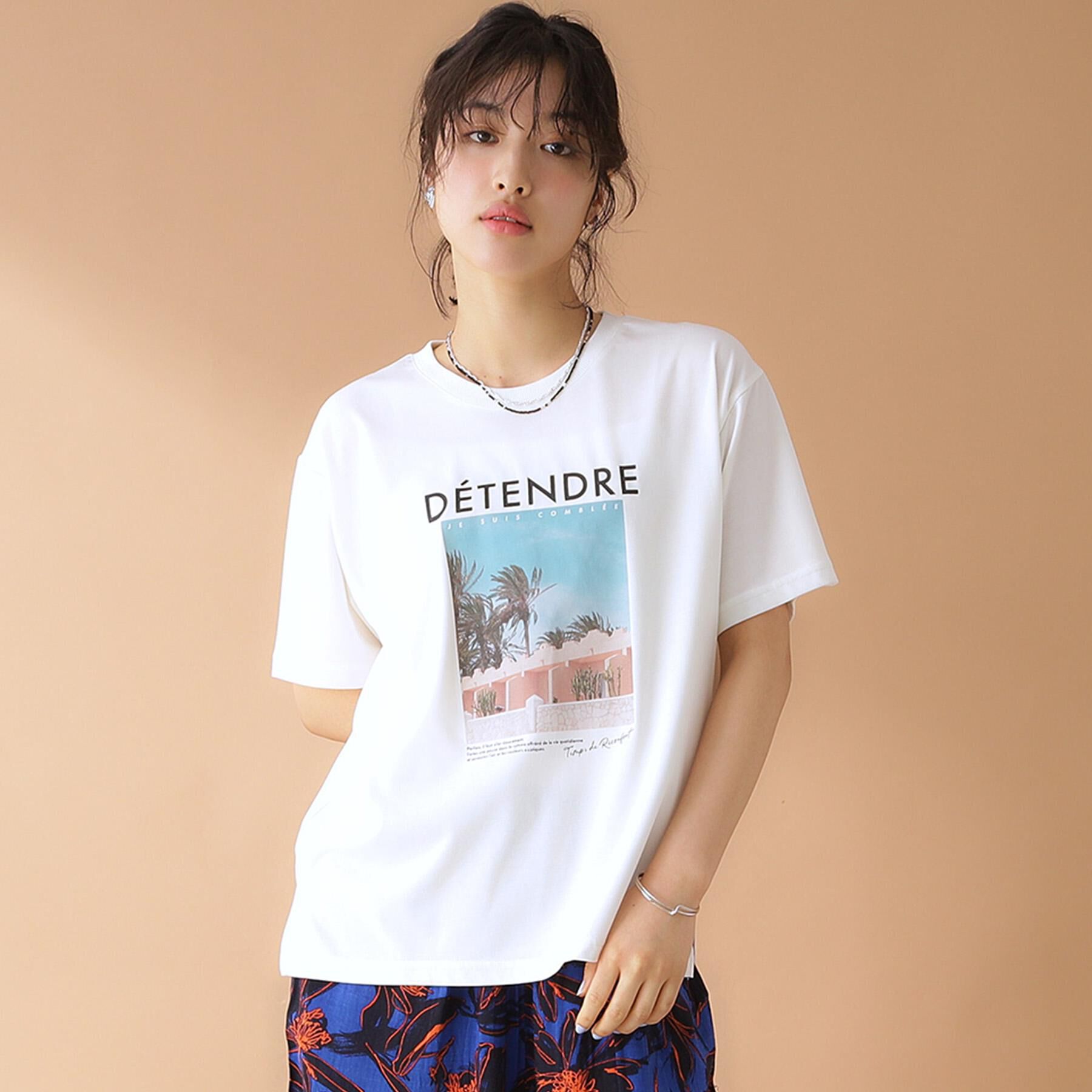 THE SHOP TK「ロゴアソートTシャツ【接触冷感/UVケア/洗濯機OK】」|Tシャツ・カットソー|オフホワイト(503