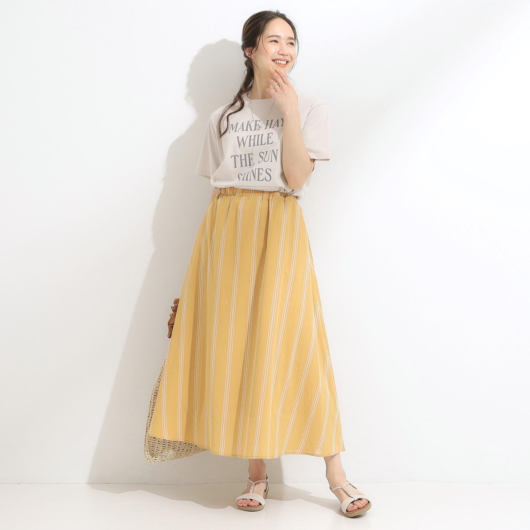 SHOO･LA･RUE「【S-LL/ひんやり/UV】汗をかいても気になりにくい グラフィックTシャツ」|Tシャツ・カットソー|