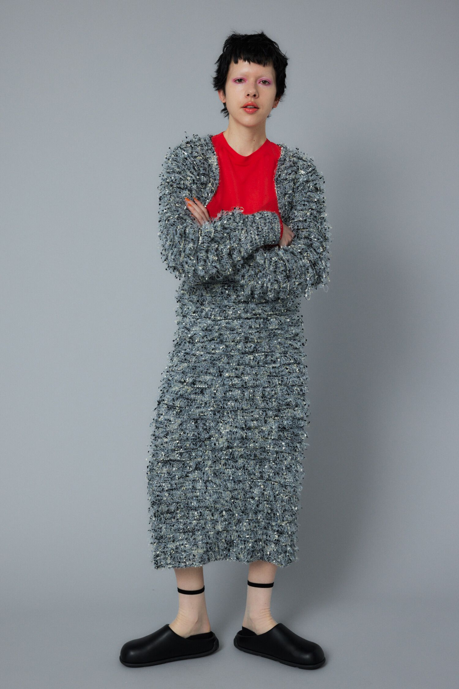 HeRIN.CYE「Loop yarn bolero」|カーディガン|