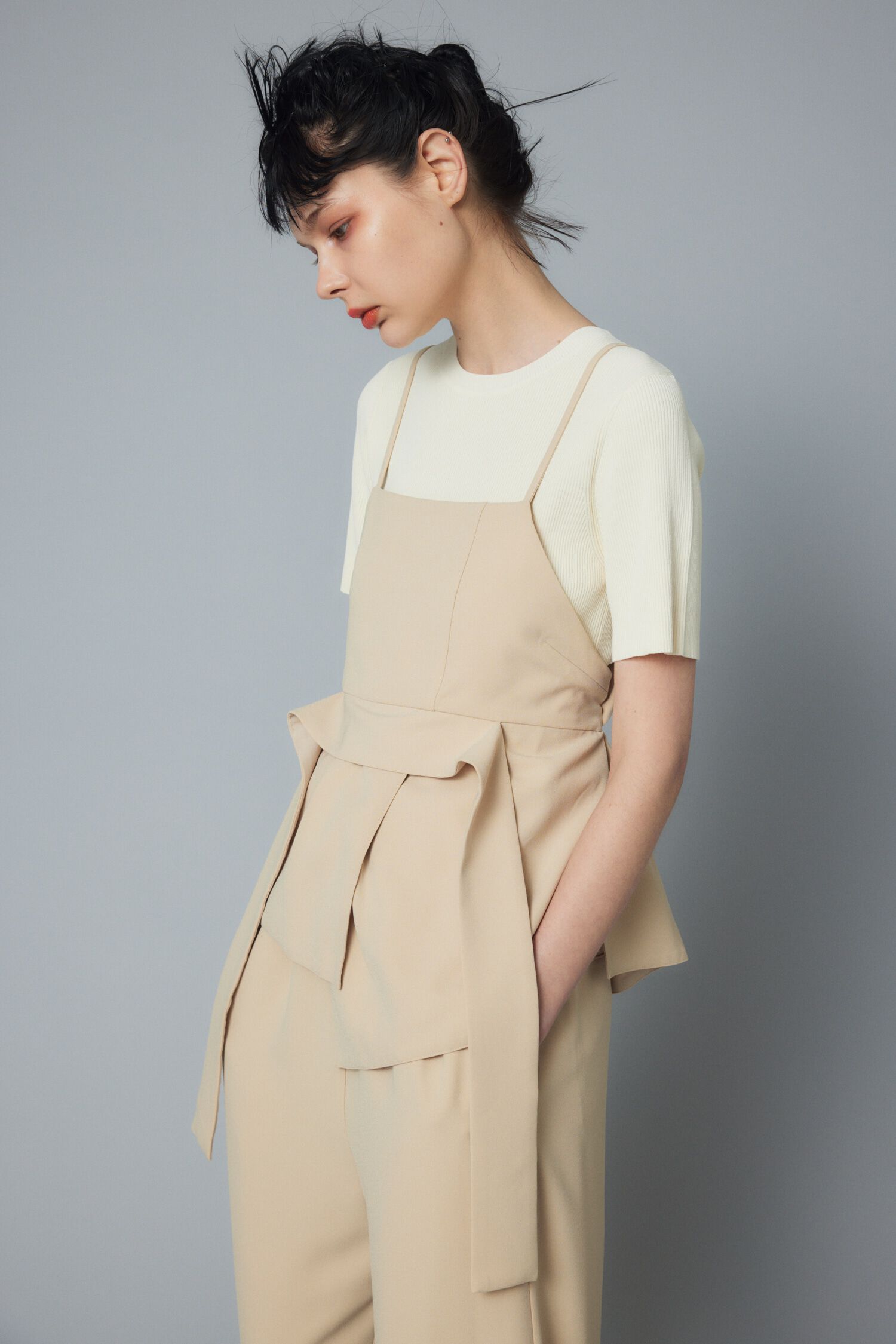 HeRIN.CYE「Back open camisole」|キャミソール|