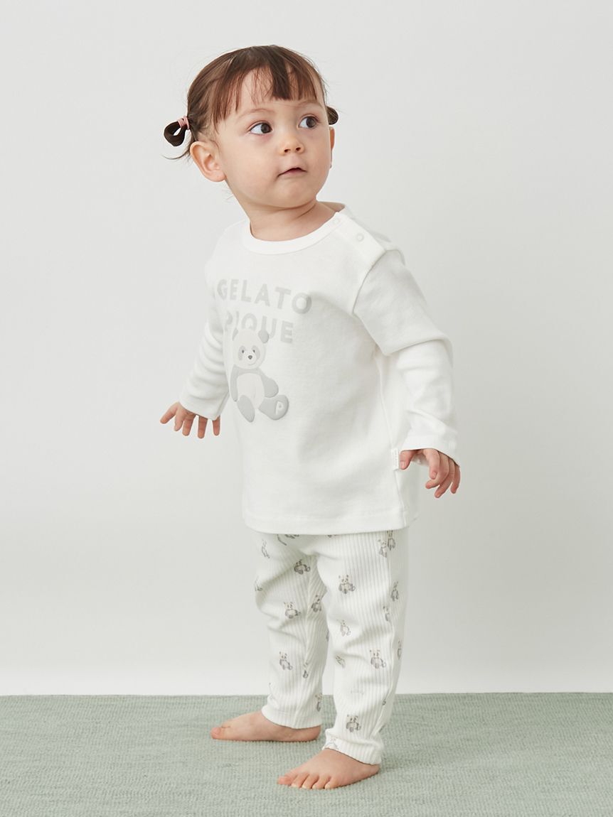 GELATO PIQUE KIDS & BABY「【BABY】ぬいぐるみワンポイントロンT」|その他ベビーウェア|