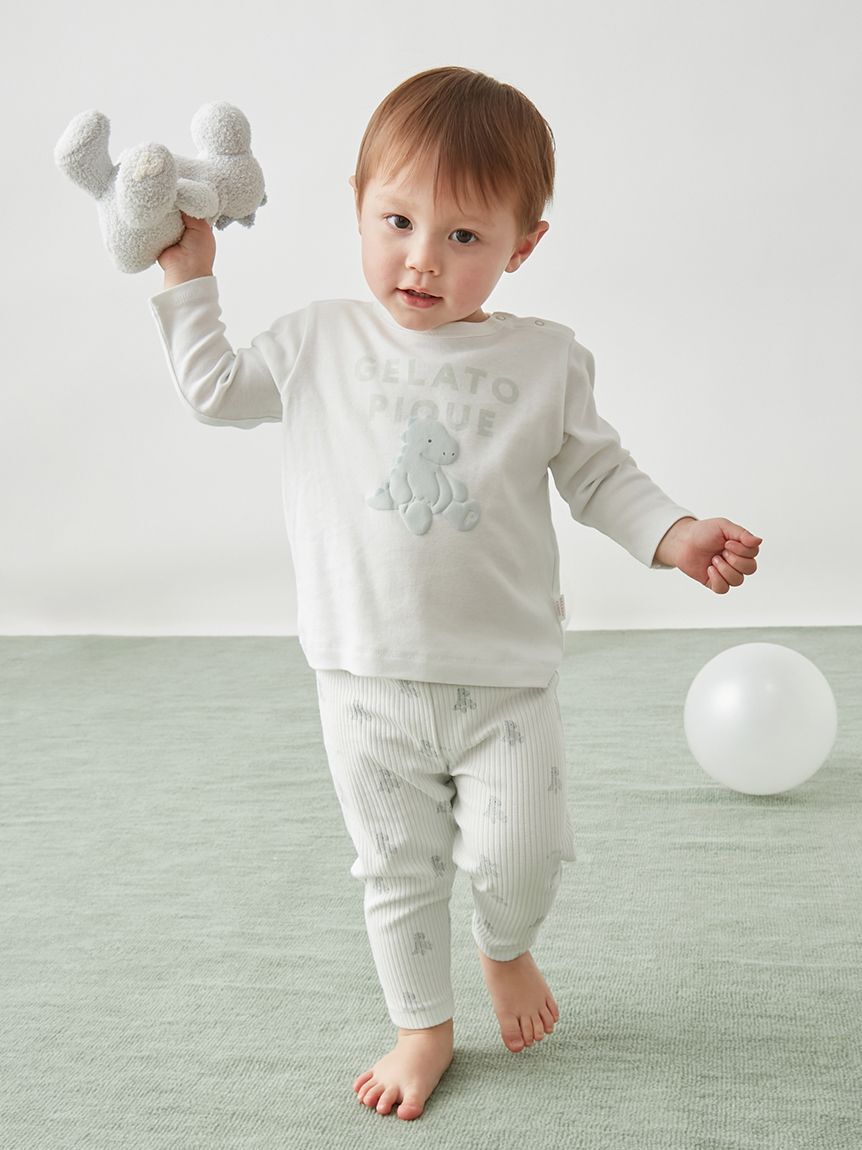 GELATO PIQUE KIDS & BABY「【BABY】ぬいぐるみワンポイントロンT」|その他ベビーウェア|