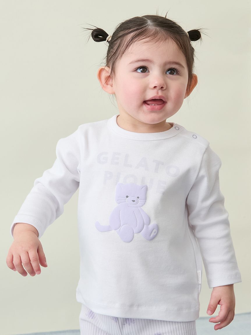 GELATO PIQUE KIDS & BABY「【BABY】ぬいぐるみワンポイントロンT」|その他ベビーウェア|LAV
