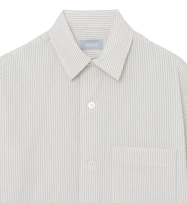 MACKINTOSH PHILOSOPHY「GREY LABEL コットンボイル 半袖カラーシャツ」|シャツ・ブラウス|