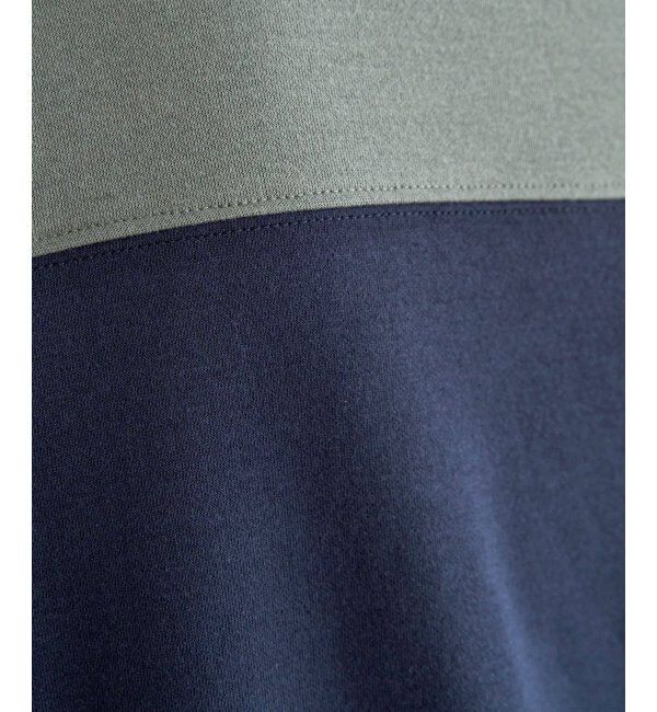ikka「URBAN NATURE LIFE アーバンネイチャーライフ バイカラー切り替えTシャツ」|Tシャツ・カットソー|