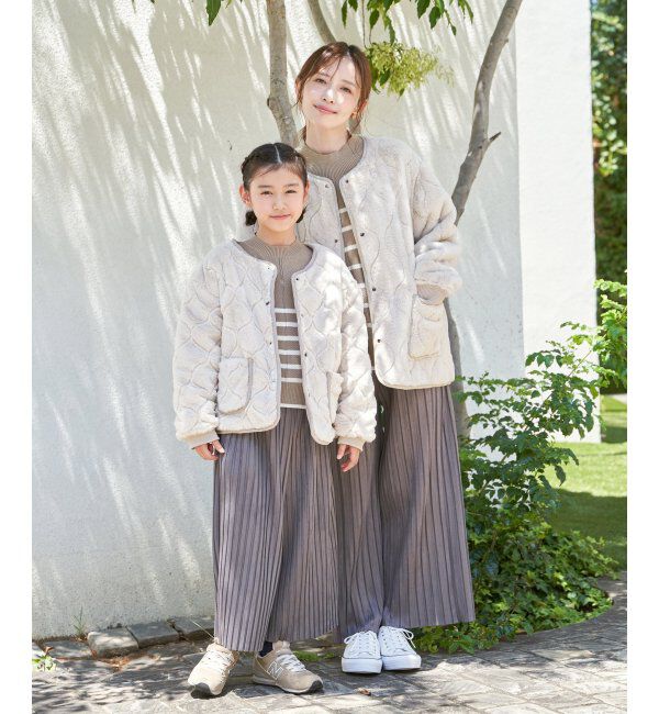 ikka kids「【親子コーデ】スエード風プリーツパンツ（120~160cm）」|その他|