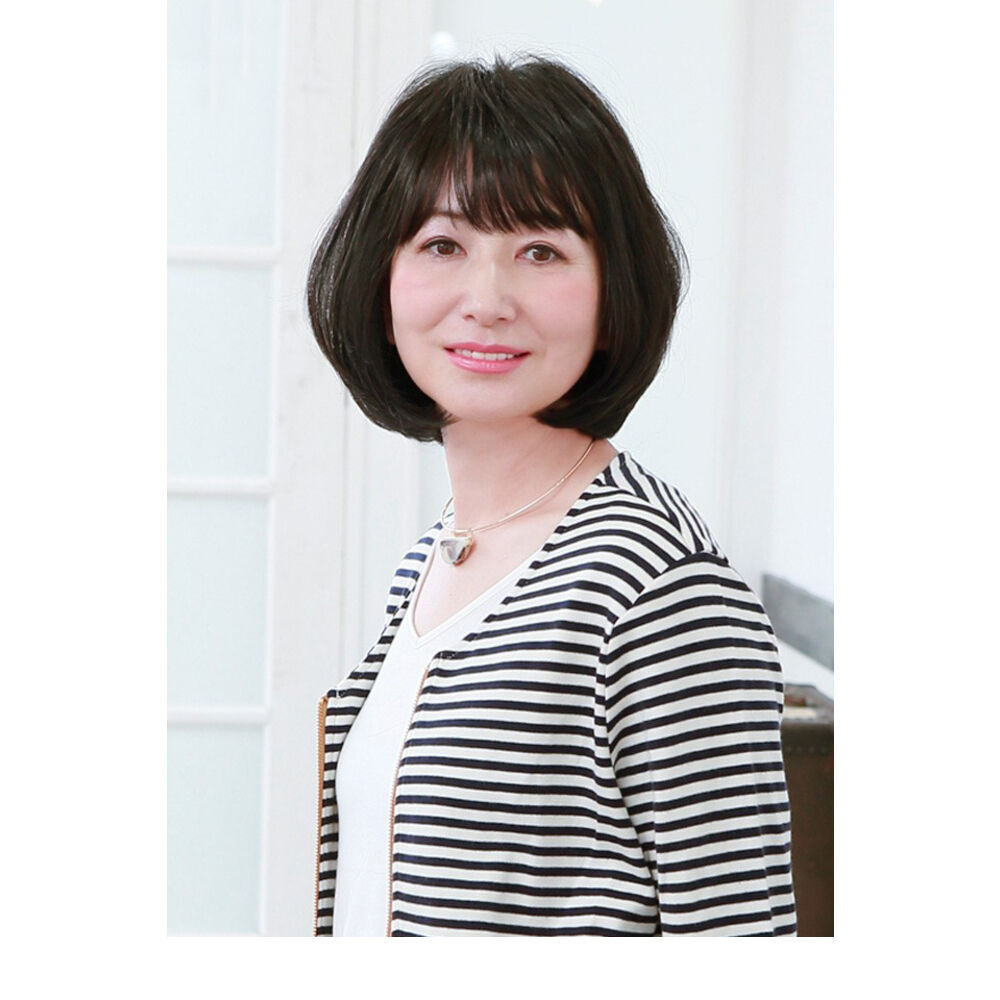 BACKYARD FAMILY「プリシラ ウィッグ 通販 ボブ 帽子 フルウィッグ 耐熱 黒髪 可愛い ミディアム 女性」|ヘアスタイリング|ブラック1