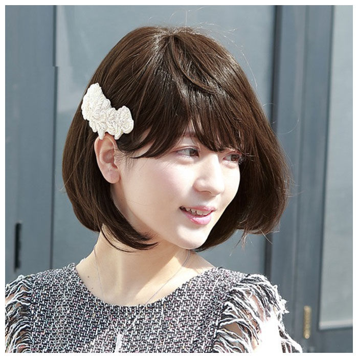 BACKYARD FAMILY「プリシラ ウィッグ 通販 ボブ 帽子 フルウィッグ 耐熱 黒髪 可愛い ミディアム 女性」|ヘアスタイリング|