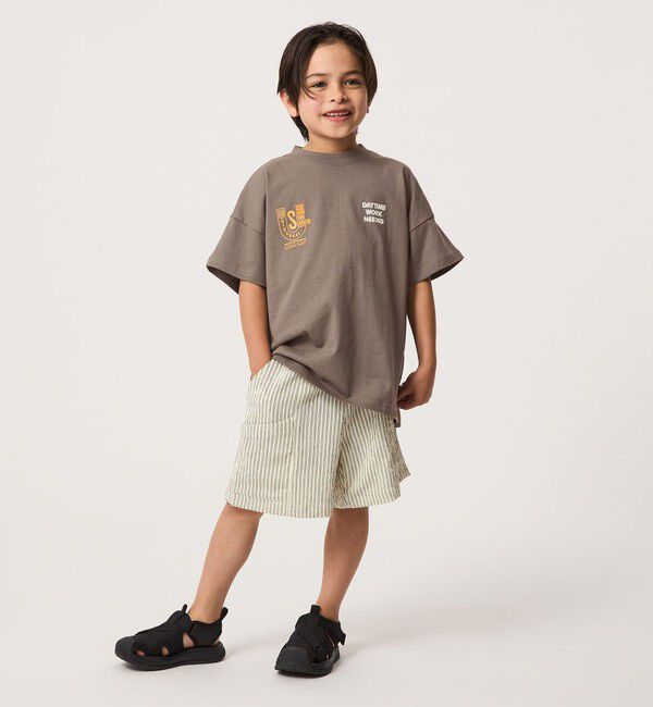 UNITED ARROWS green label relaxing「【別注】＜UNIVERSAL OVERALL＞グラフィック プリント Tシャツ / キッズ 100cm-130cm」|Tシャツ・カットソー|