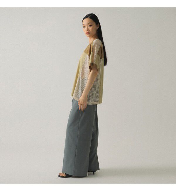 Ray BEAMS 「メッシュ キリカエ ビッグ Tシャツ」|Tシャツ・カットソー|