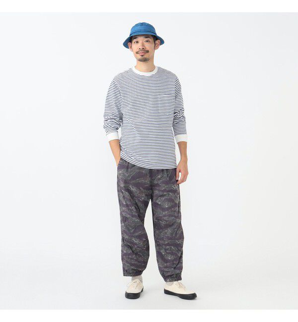 BEAMS PLUS「インレイ ストライプ ポケット Tシャツ」|Tシャツ・カットソー|