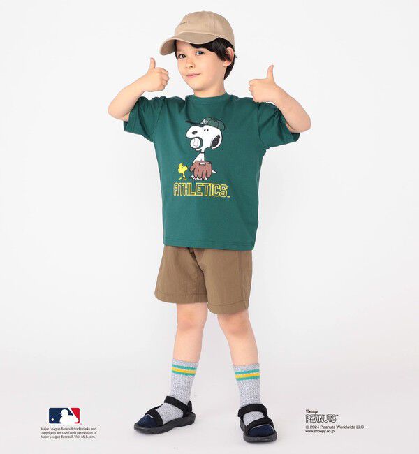 SHIPS KIDS「SHIPS KIDS:100～125cm / スヌーピー&times;MLB TEE」|Tシャツ・カットソー|