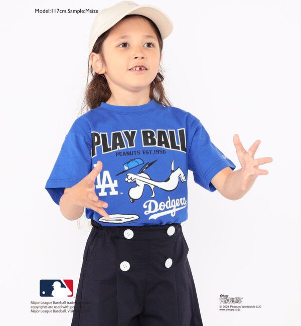 SHIPS KIDS「SHIPS KIDS:100～125cm / スヌーピー&times;MLB TEE」|Tシャツ・カットソー|