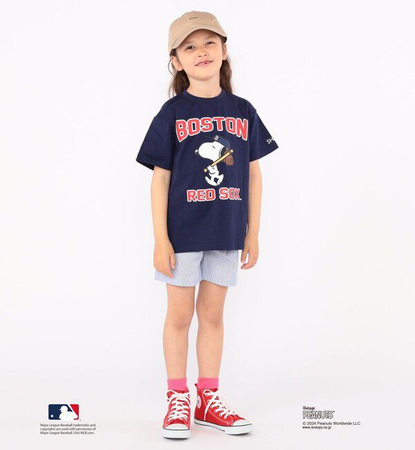 SHIPS KIDS「SHIPS KIDS:100～125cm / スヌーピー&times;MLB TEE」|Tシャツ・カットソー|
