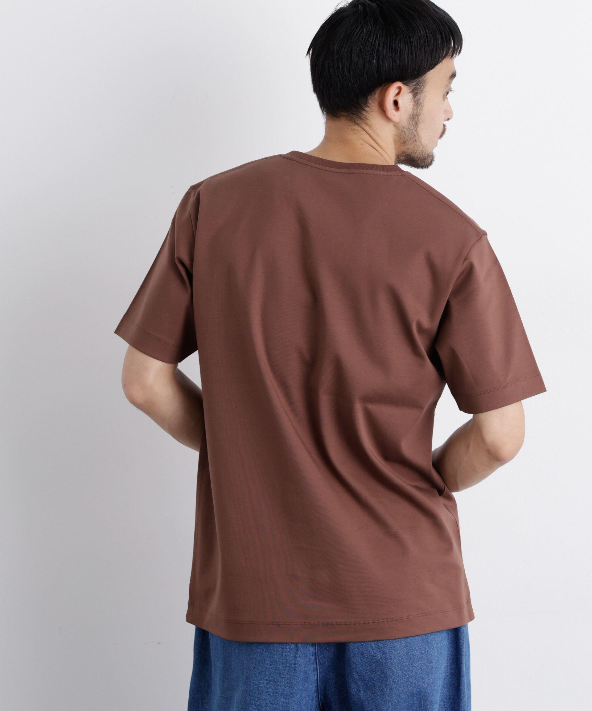 nano･universe「アンチスメル Vネック Tシャツ 半袖」|Tシャツ・カットソー|