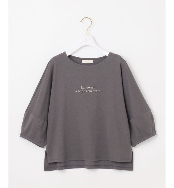 ANY SIS「【撥水・汗ジミ防止・UVケア・洗える】クロップド Tシャツ」|Tシャツ・カットソー|