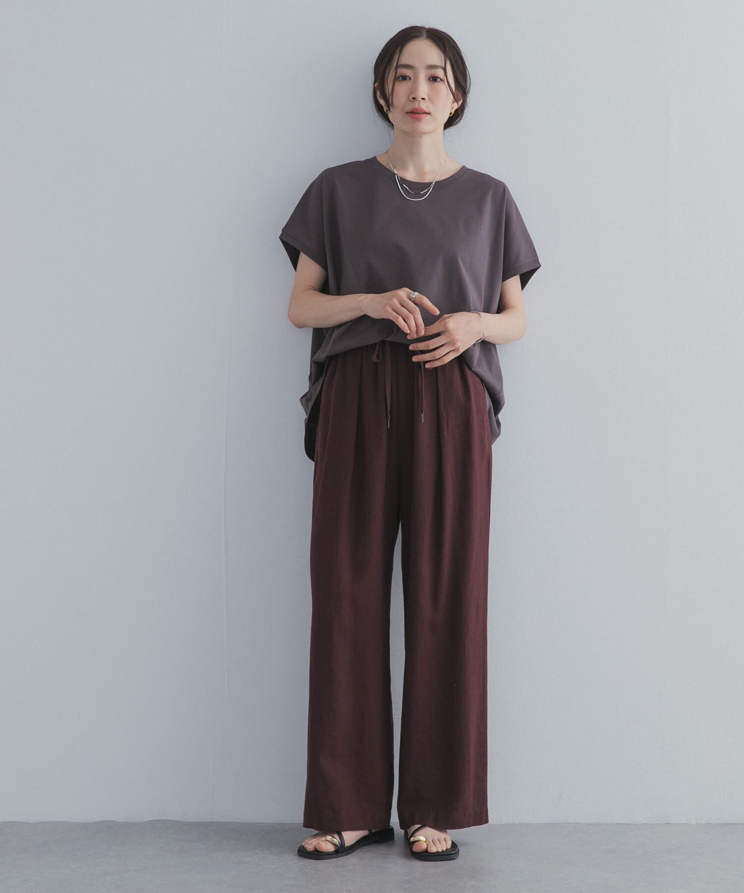 URBAN RESEARCH DOORS「リネンリヨセルイージーパンツ」|その他|