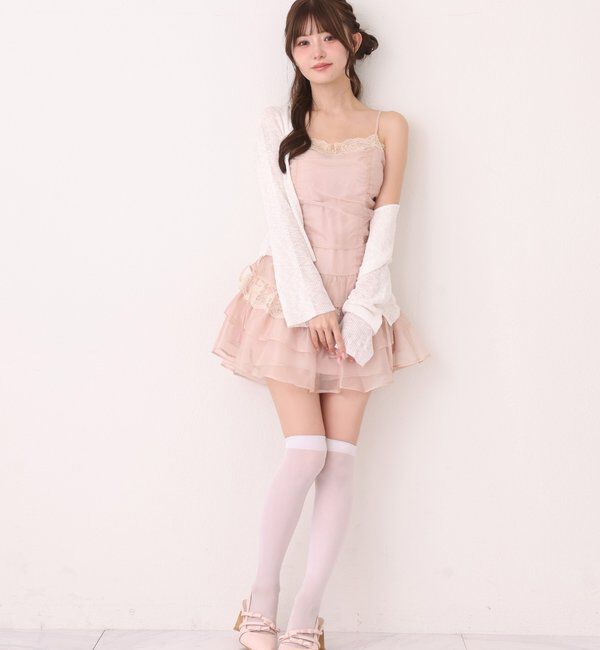  「レース付きドロストチュニック」|シャツ・ブラウス|