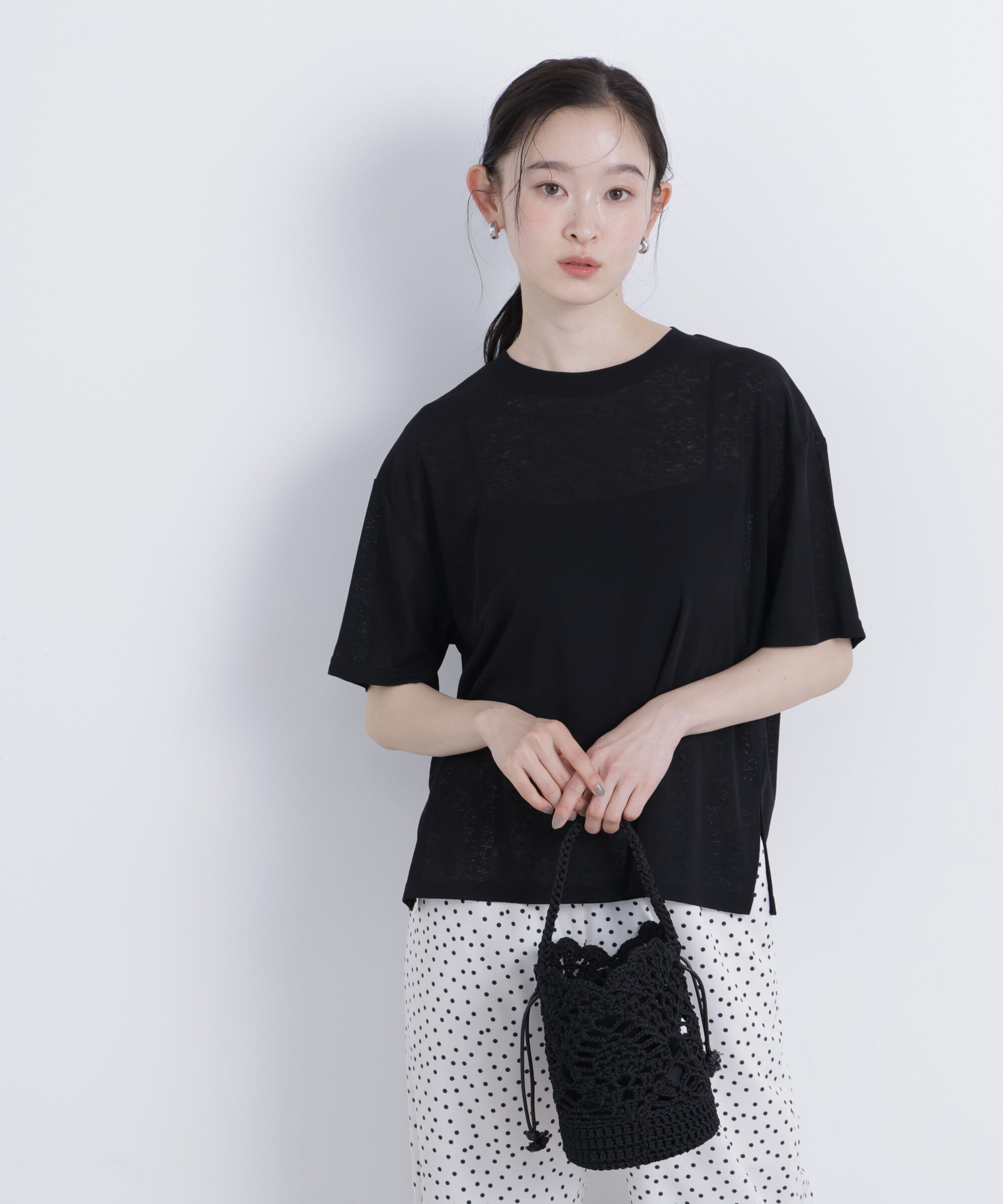  「〈N.〉スラブ天竺カットソー半袖」|Tシャツ・カットソー|