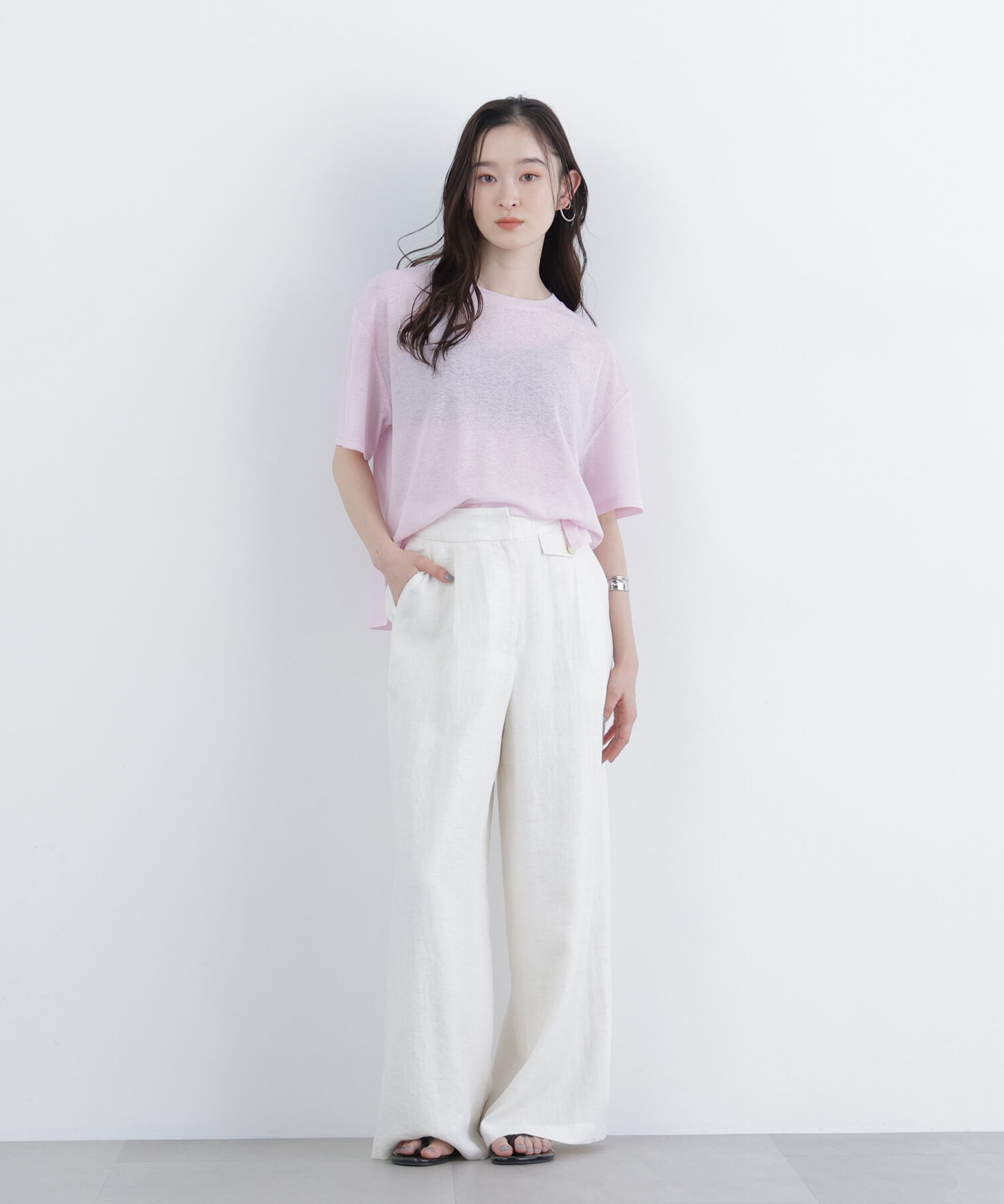  「〈N.〉スラブ天竺カットソー半袖」|Tシャツ・カットソー|