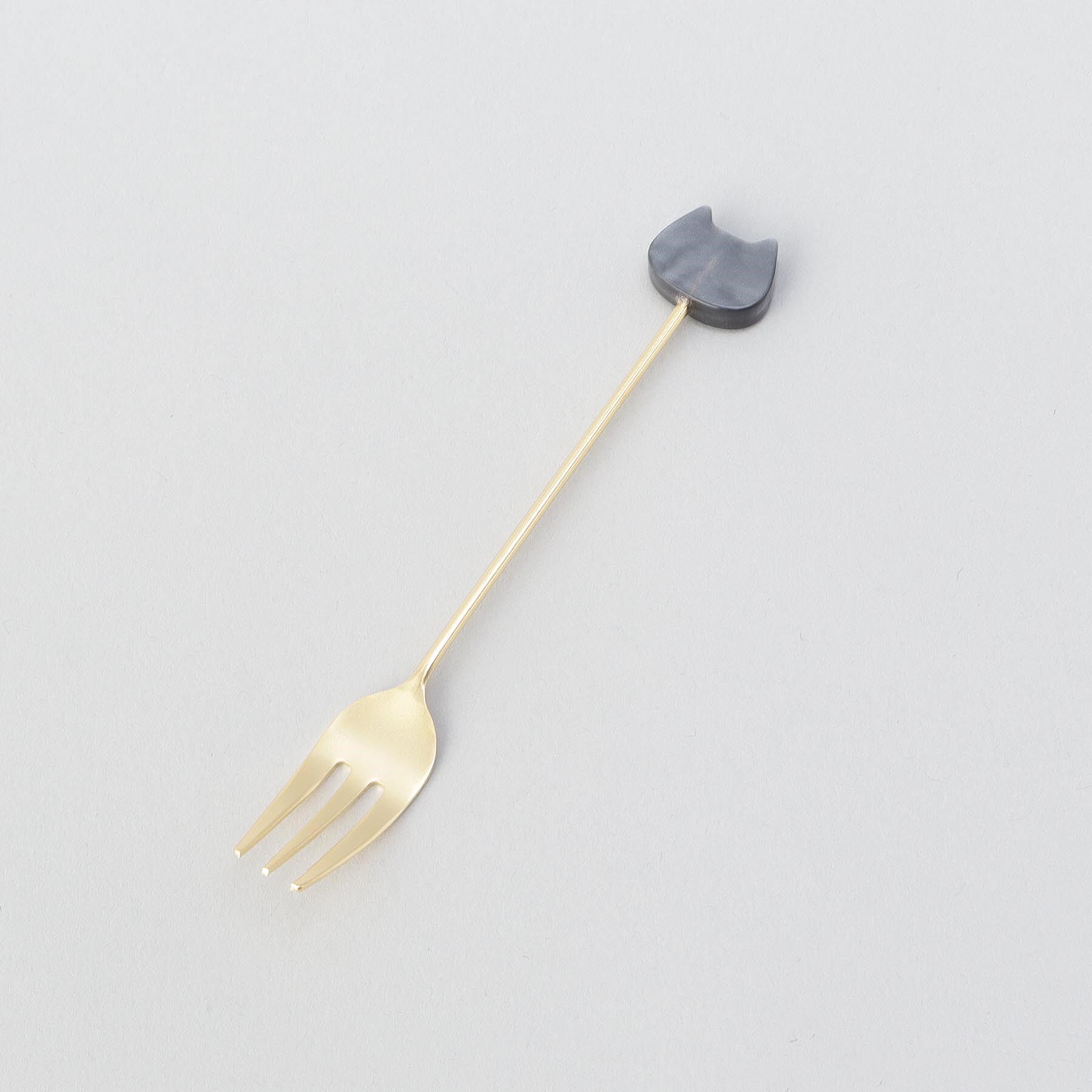 212 KITCHEN STORE「アクリルブロックネコマーブルフォーククロ」|食器・キッチングッズ|
