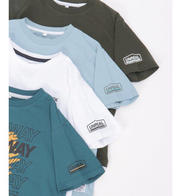 ikka kids「裾レイヤープリントアソートTシャツ 2（120~160cm）」|Tシャツ・カットソー|