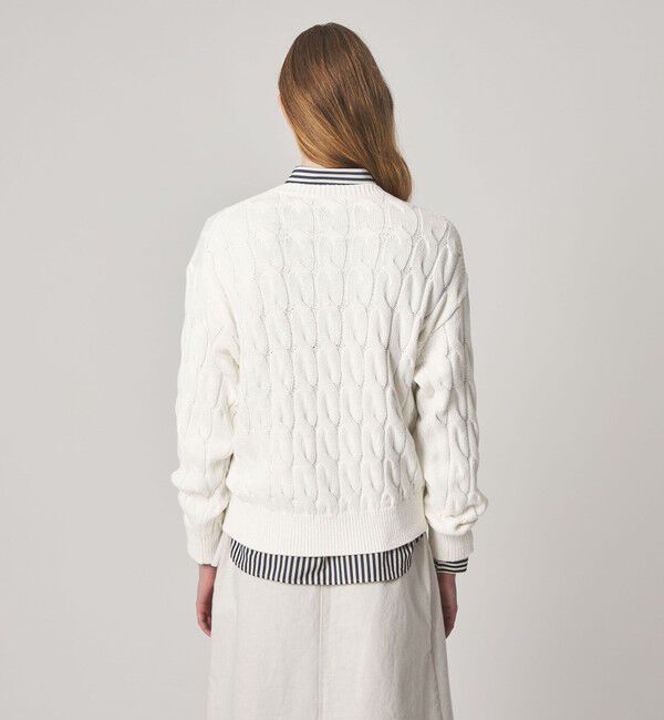 STEVEN ALAN「＜Steven Alan＞コットン ケーブル ニット」|ニット・セーター|