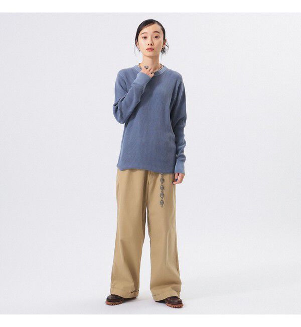 BEAMSBOY「コットン サーマル クルーネック ロングスリーブ Tシャツ」|Tシャツ・カットソー|